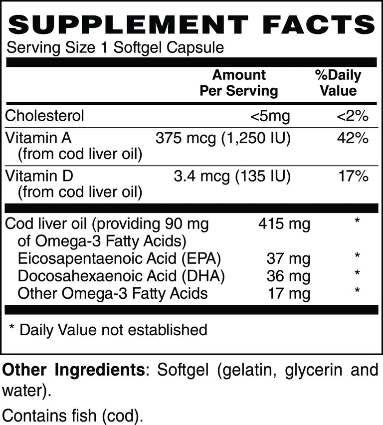 Cod Liver Oil Softgels