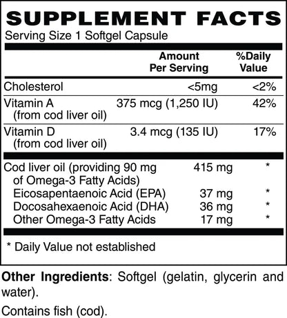 Cod Liver Oil Softgels